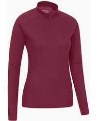 Mountain Warehouse - Ladies Talus Zip Neck Long-Sleeved Thermal Top - Lyst