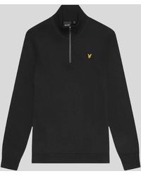 Lyle & Scott - Cotton Loopback 1/4 Zip Sweatshirt - Lyst