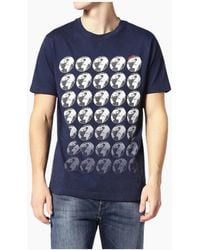 DIESEL - T Joe Sc T Shirt Crew Neck Regular Slim Fit Casual Summer Cotton Tee - Lyst