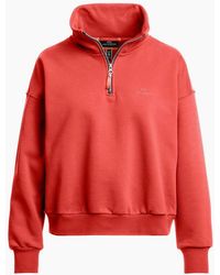 Parajumpers - Zendaya Cherry Half Zip Sweatshirt - Lyst