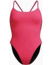 Speedo - Ladies Solid Racerback One Piece Swimsuit - Lyst