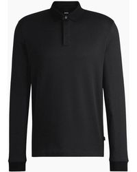BOSS - H-Pado Long Sleeve Polo Shirt - Lyst