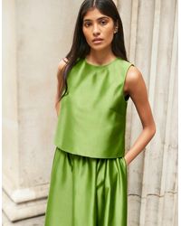 Ro&zo - Satin Shell Top - Lyst