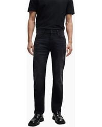 BOSS - Mid Rise Slim Fit Five Pocket Jeans - Lyst