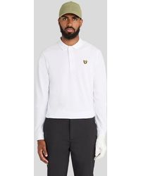Lyle & Scott - Technical Long Sleeve Polo Shirt - Lyst