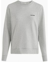 Calvin Klein - Modern Cotton Lounge Sweatshirt, Heather - Lyst
