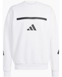 adidas - Z.N.E. Crew Neck Long Sleeve Oversized Sweatshirt - Lyst