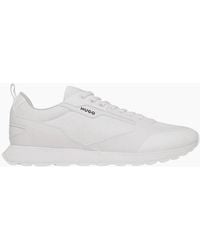 BOSS - Icelin_Runn Mixed Material Sneaker Trainers - Lyst