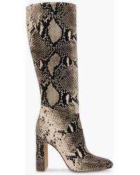 Steve Madden - Knee High Block Heel Boots With Zipper - Lyst