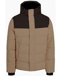 Jack & Jones - Solid Patterned Hooded Ribbed Cuff Puffer Jacket - Lyst