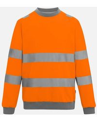 Regatta - Professional Pro Contract Hi-Vis Crew Neck Sweatshirt - Lyst