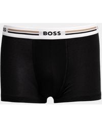 BOSS - Boss Revive 3-Pack Soft-Touch Stretch Trunks With Logo Waistbands - Lyst