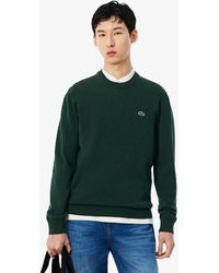 Lacoste - Organic Cotton Crew Neck Sweater - Lyst