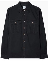 Paul Smith - Ps Double Pocket Cotton-Sateen Casual Fit Shirt 49 Dk - Lyst