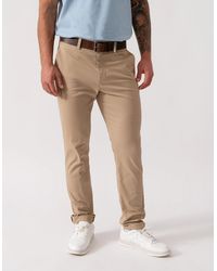 Lacoste - Slim Fit Stretch Cotton Chinos - Lyst