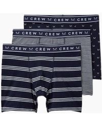 Crew - 3 Pack Jersey Boxer Shorts - Lyst