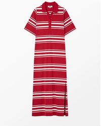 Ro&zo - Striped Cotton Rugby Shirt Dress - Lyst