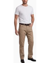 Farah - Classic Trouser Flat Cotton Pant - Lyst