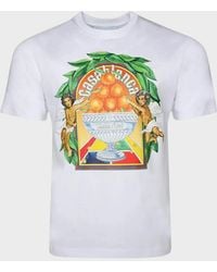 CASABLANCA - Triomphe D' Printed T-Shirt - Lyst