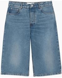 Ami Paris - Denim Bermuda Shorts - Lyst