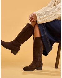 Hush Puppies - Isabella Long Boot Cowboy & Western Boots Chocolate - Lyst