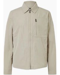 Belstaff - Grid Overshirt Dark Sand - Lyst