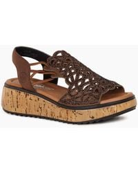 Rieker - Venezuela Wedge Heel Sandals - Lyst