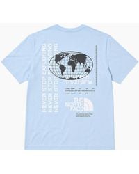 The North Face - T Shirt M Energy Globe Crew Neck Short Sleeve Cotton Tee - Lyst