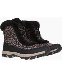 Mountain Warehouse - Ladies Ohio Leopard Print Thermal Snow Boots - Lyst