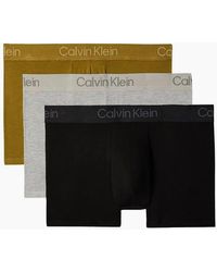 Calvin Klein - 3-Pack Ultra Soft Modal Boxer Trunks, /Khaki - Lyst