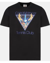 CASABLANCA - Monde Perdu Tennis Club Icon Classic T-Shirt - Lyst