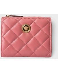 Versace - Medusa Head Quilted Wallet - Lyst
