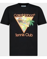 CASABLANCA - Afro Cubism Tennis Club Short Sleeve T-Shirt - Lyst