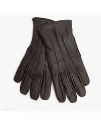 Jack & Jones - Montana Leather Gloves Dark Earth - Lyst