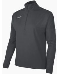 Nike - Zip Neck Raglan Sleeve Athletic Jersey Top - Lyst