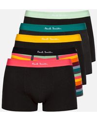 Paul Smith - 5-Pack Artist Stripe Mix Boxer Trunks, /Multi - Lyst