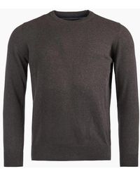 Barbour - Heritage Charcoal Pima Cotton Crew Neck Jumper - Lyst