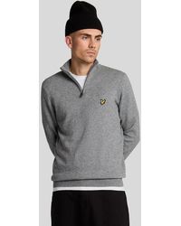 Lyle & Scott - Cotton Merino 1/4 Zip Jumper - Lyst