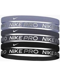 Nike - Flex Classic Logo Metallic Headband (Pack Of 6) - Lyst