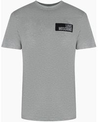 Love Moschino - Block Logo T-Shirt - Lyst