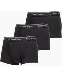 Calvin Klein - 3-Pack Icon Microfibre Stretch Low-Rise Boxer Trunks - Lyst