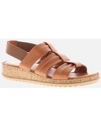 Hush Puppies - Sandals Eden Leather Elasticated Tan Uk Size - Lyst