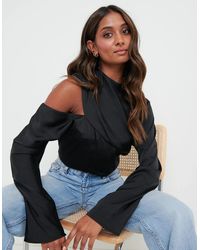 Pretty Lavish - Jett Asymmetric Blouse - Lyst