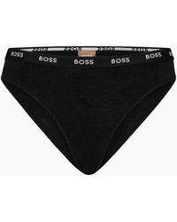 BOSS - Logo Waistband Brief - Lyst