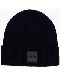 BOSS - Boss Flavio Beanie Hat Dark - Lyst