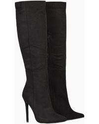 XY London - Ladies Nora Pointed Zipped High Stiletto Heel Knee-High Boots - Lyst
