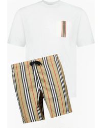Burberry - Check Pocket Shorts Set - Lyst