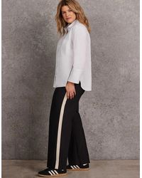 Live Unlimited London - Petite Wide-Leg Trousers With Contrast Side Detail - Lyst
