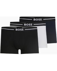 BOSS - 3 Pack Of Stretch Cotton Trunks - Lyst