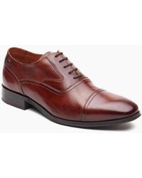 Base London - Portico Toe Cap Oxford Shoes - Lyst